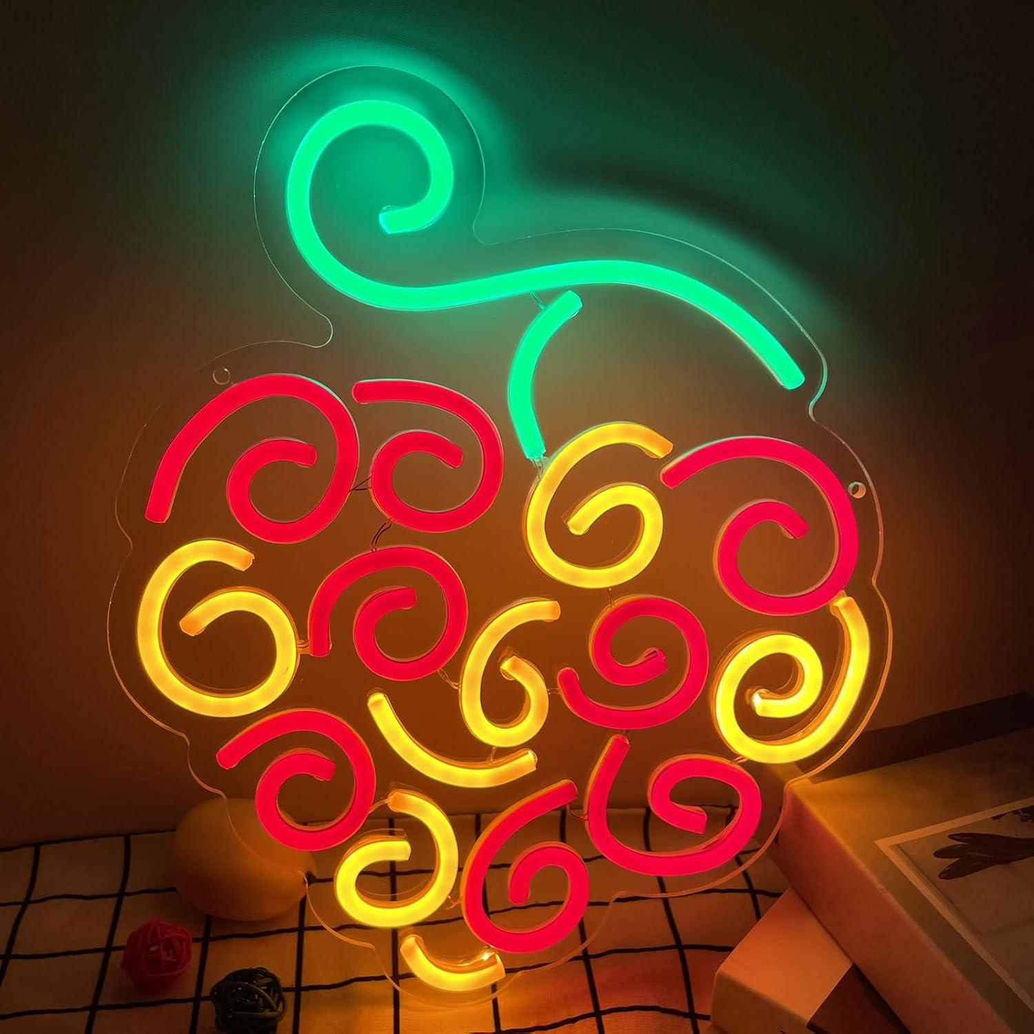 Neon Sign Party - Неоновая вывеска Cyber Fruit, светодиодный светильник