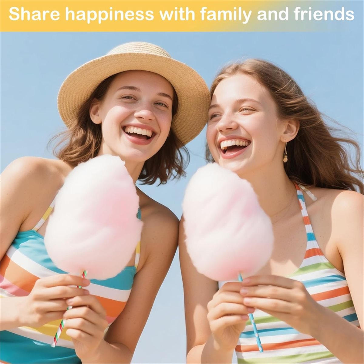 Cotton Candy Cone - ABZT 200 штук конусов для сахарной