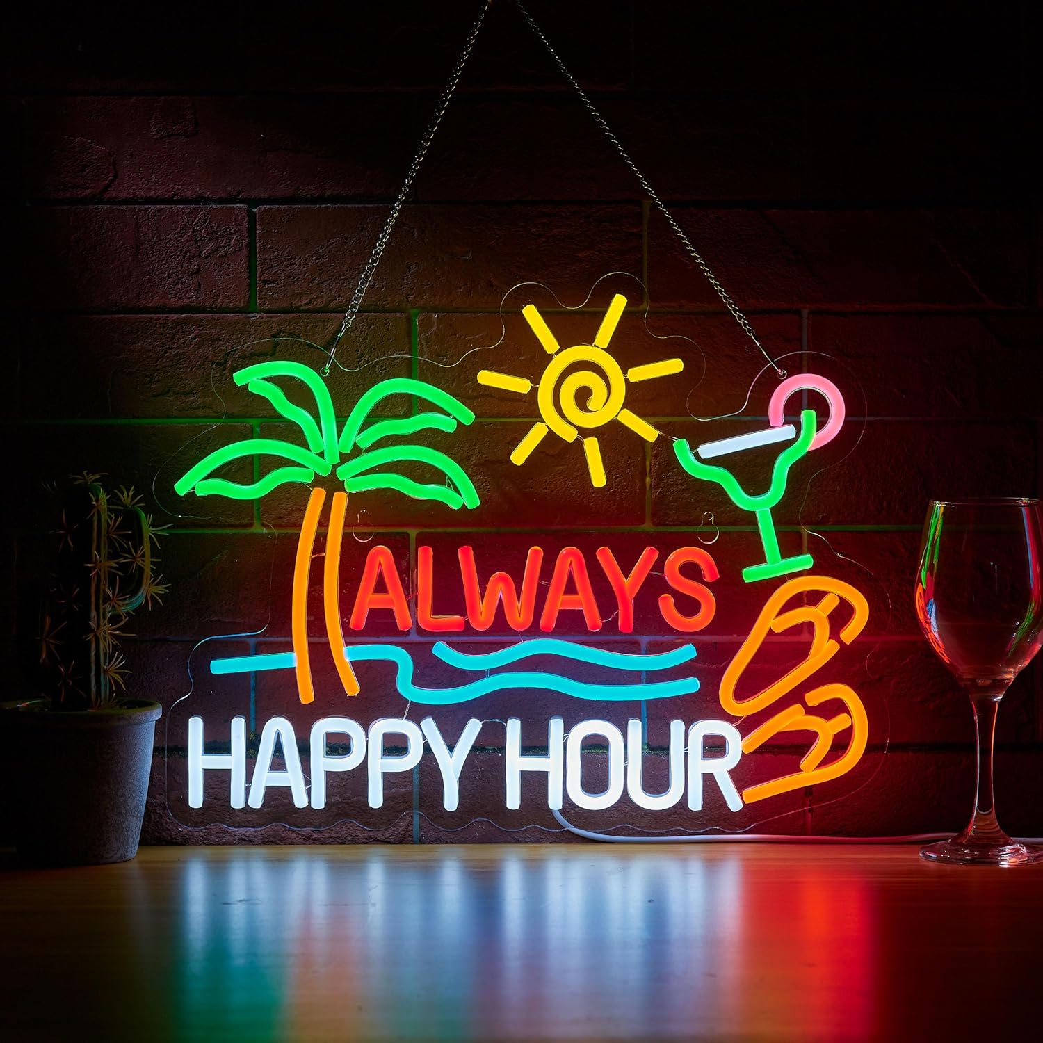 Neon Sign Party - Неоновая вывеска «Вечернее пивное время» для