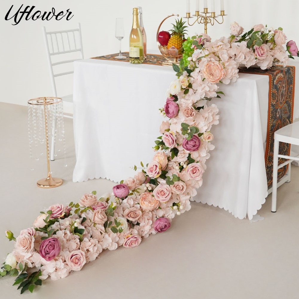 Flower Wall Panel - Uflower 200 см розовая роза гортензия