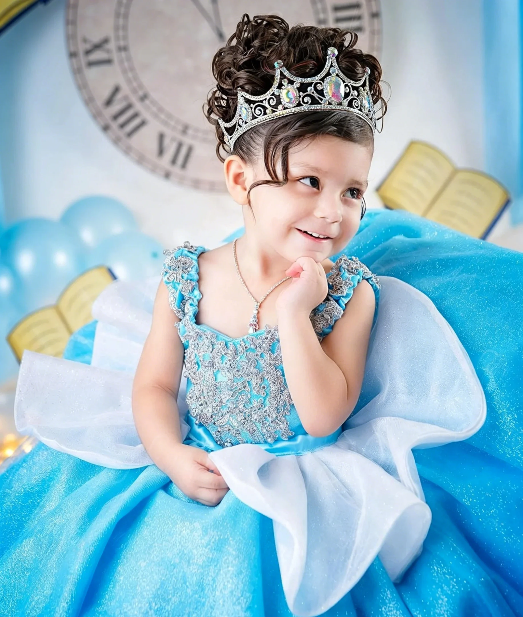 Birthday Sash Glitter - Изысканное детское бальное платье для девочек: