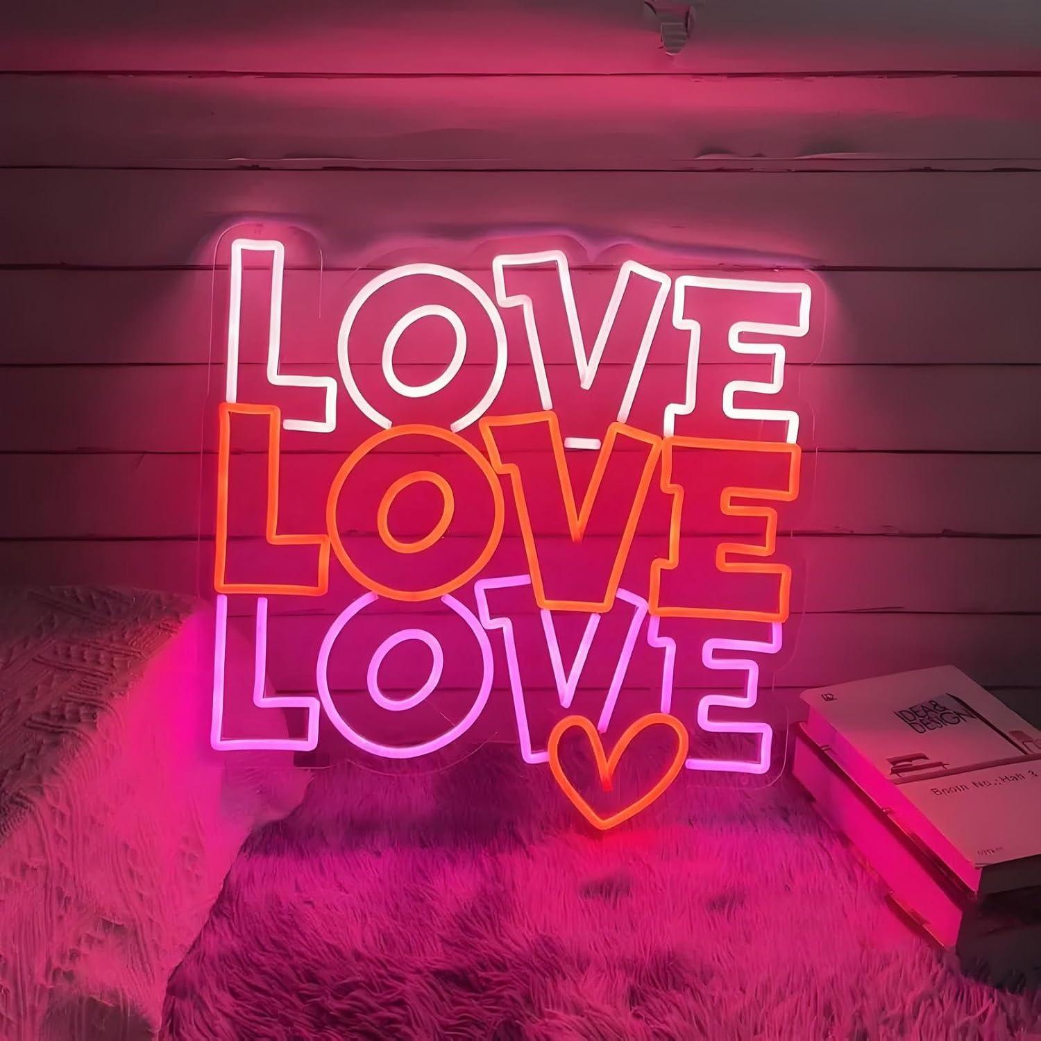Neon Sign Party - Неоновая вывеска с надписью «Любовь», USB-светильник