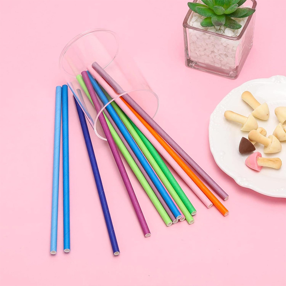 25/50/100 шт. одноразовых бума – обзор и цена Paper Straw Color