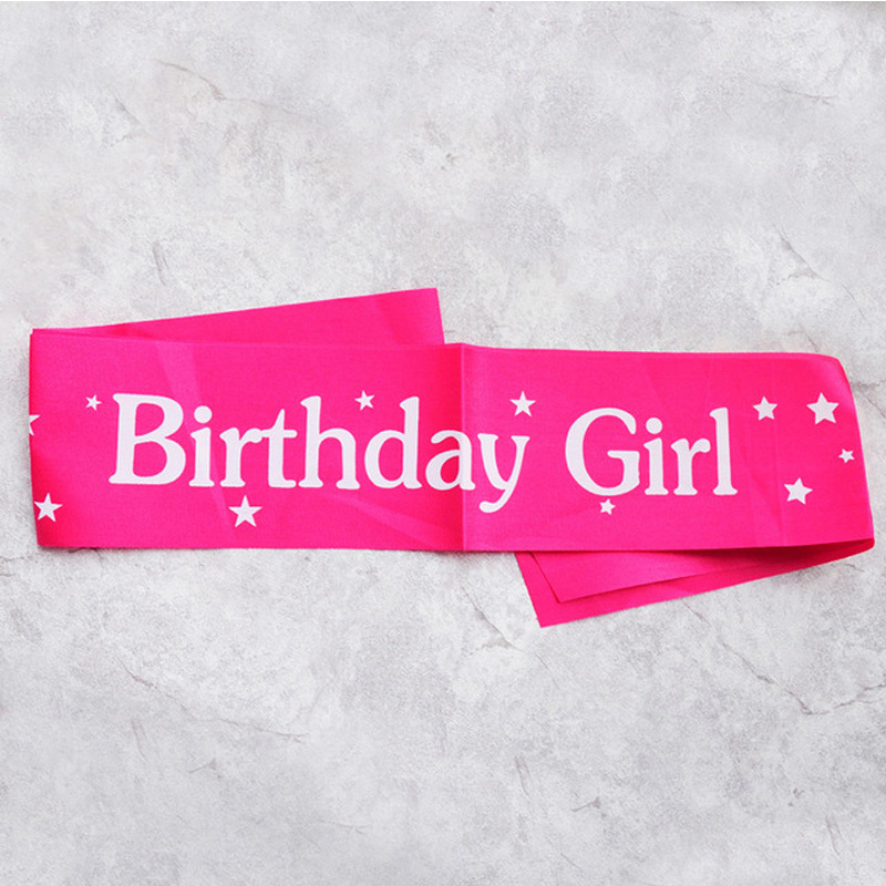 Ленты на день рождения для дев – обзор и цена Birthday Sash Glitter