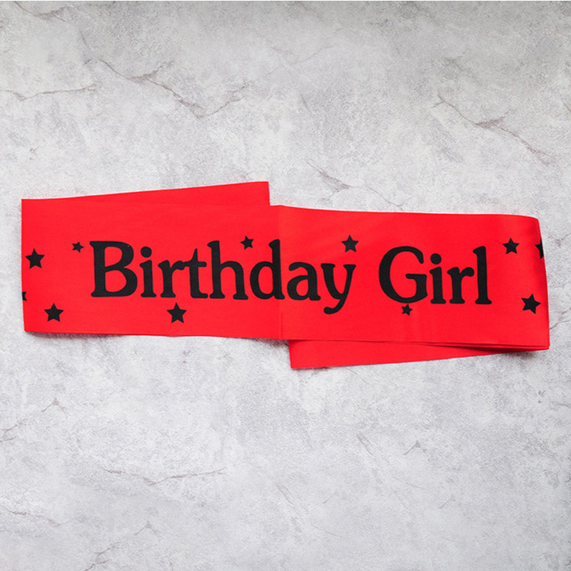 Ленты на день рождения для дев – обзор и цена Birthday Sash Glitter
