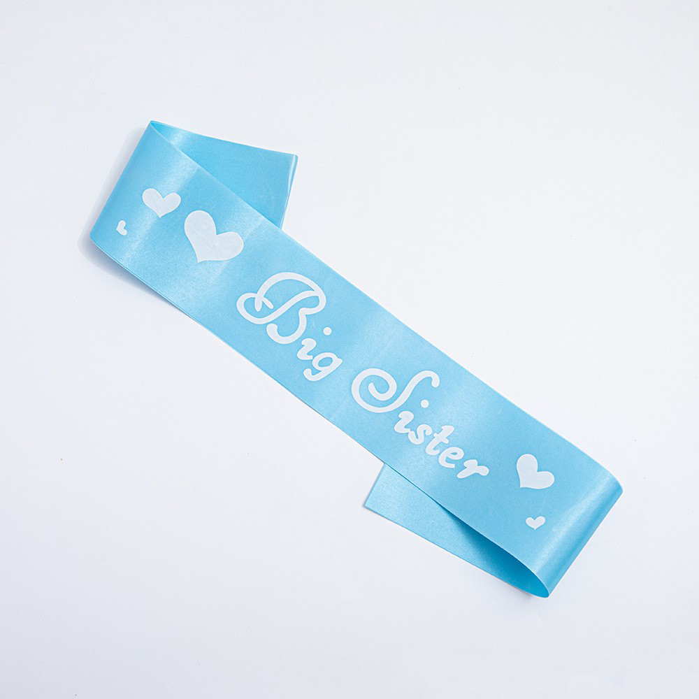Розово-голубая атласная лента  – обзор и цена Birthday Sash Glitter