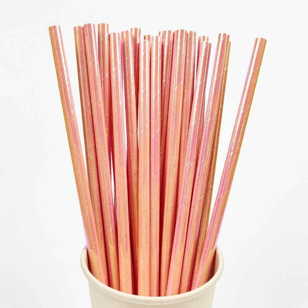 25 шт. перламутровые бронзовые – обзор и цена Paper Straw Color