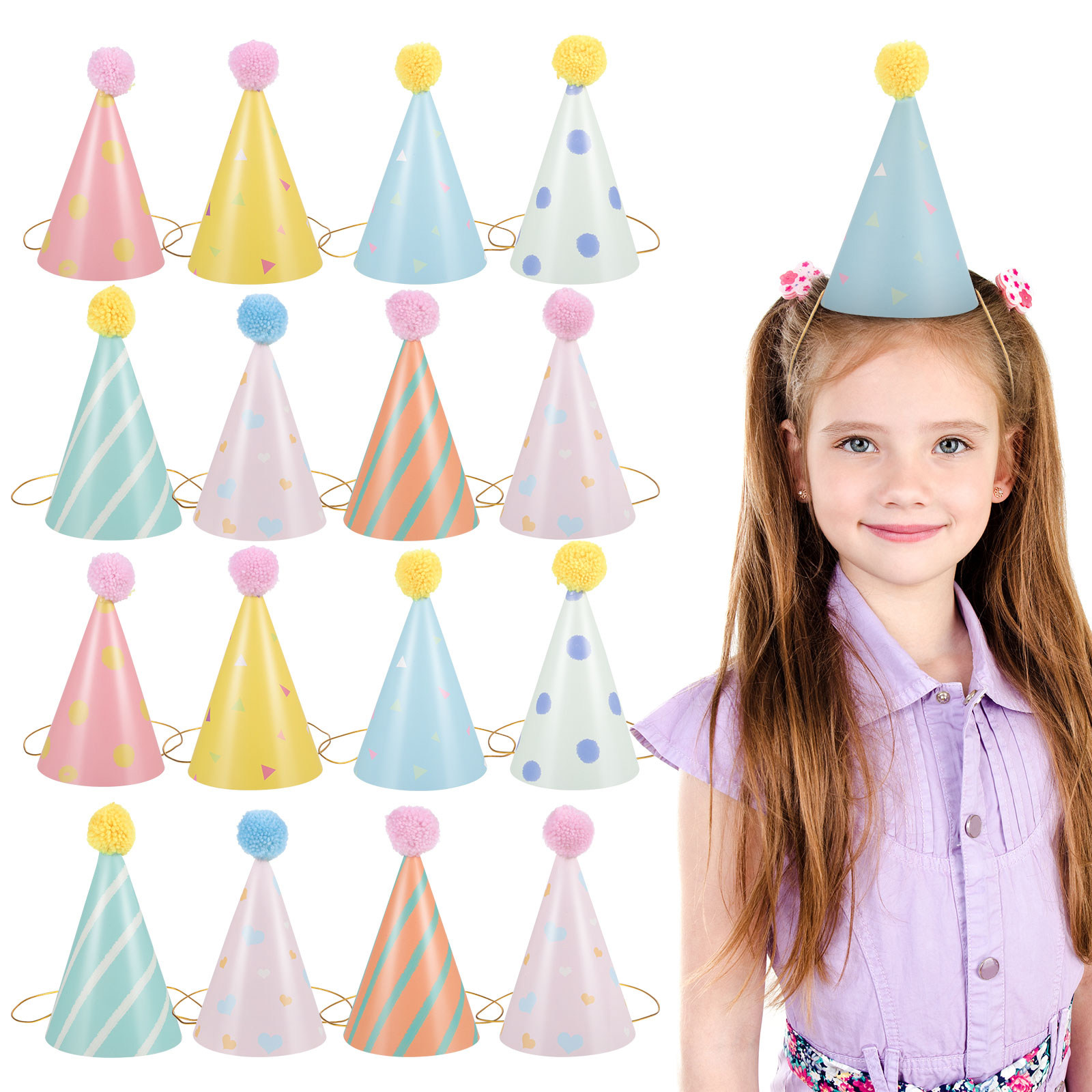Набор из 14 бумажных колпаков  – обзор и цена Party Hat Cone