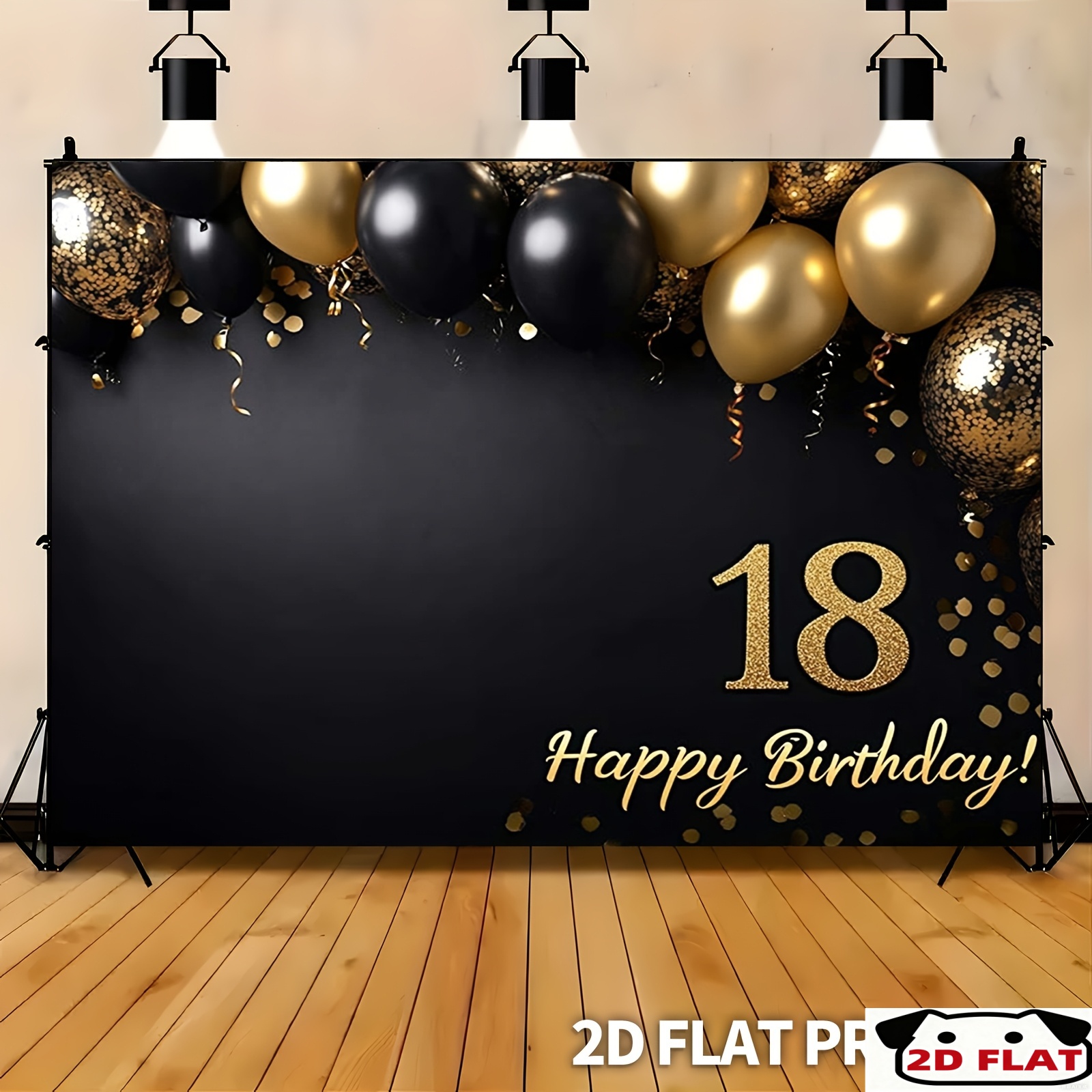 1 плоский 2D-баннер, баннер на – обзор и цена Party Banner Gold