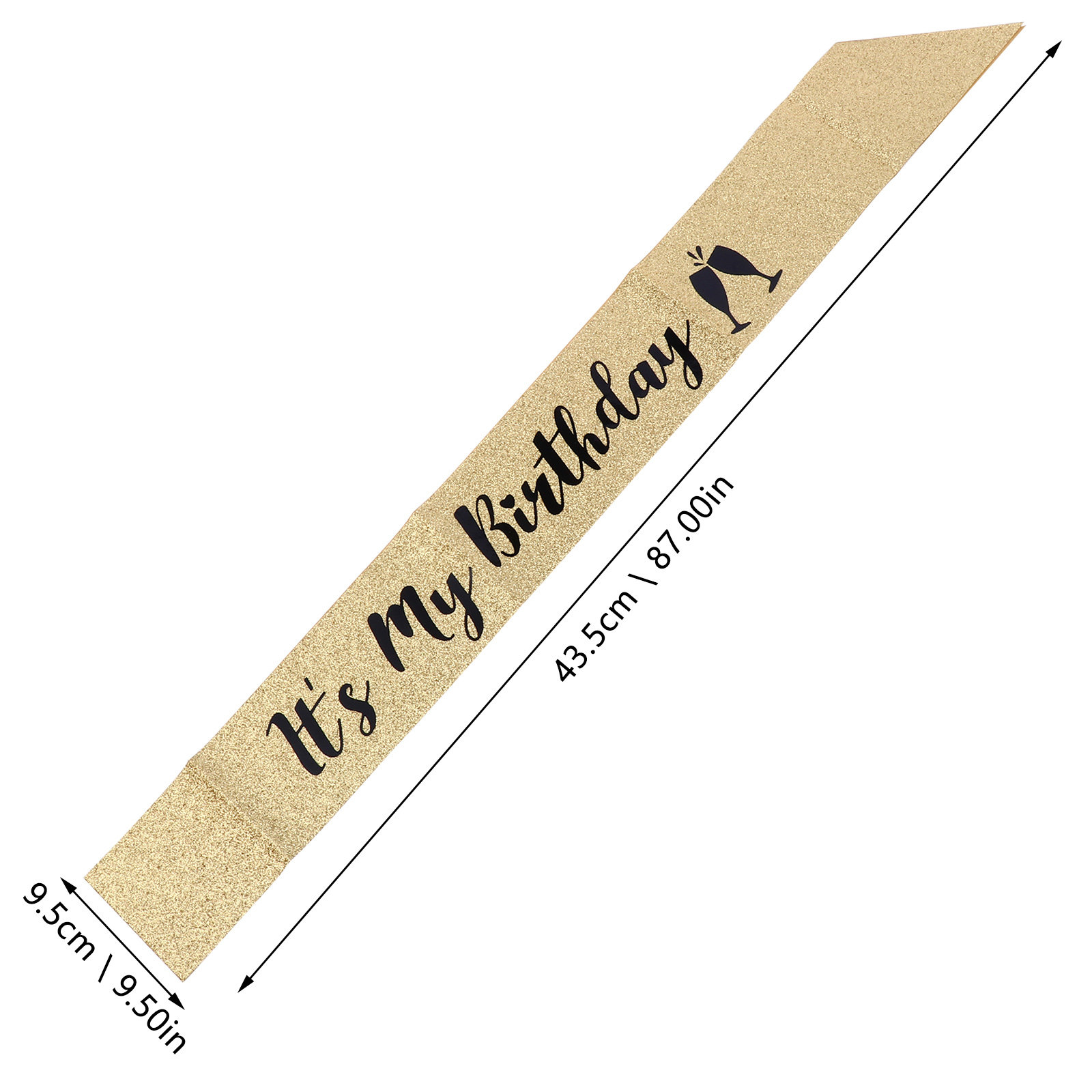 1 шт. праздничная лента-баннер – обзор и цена Birthday Sash Glitter