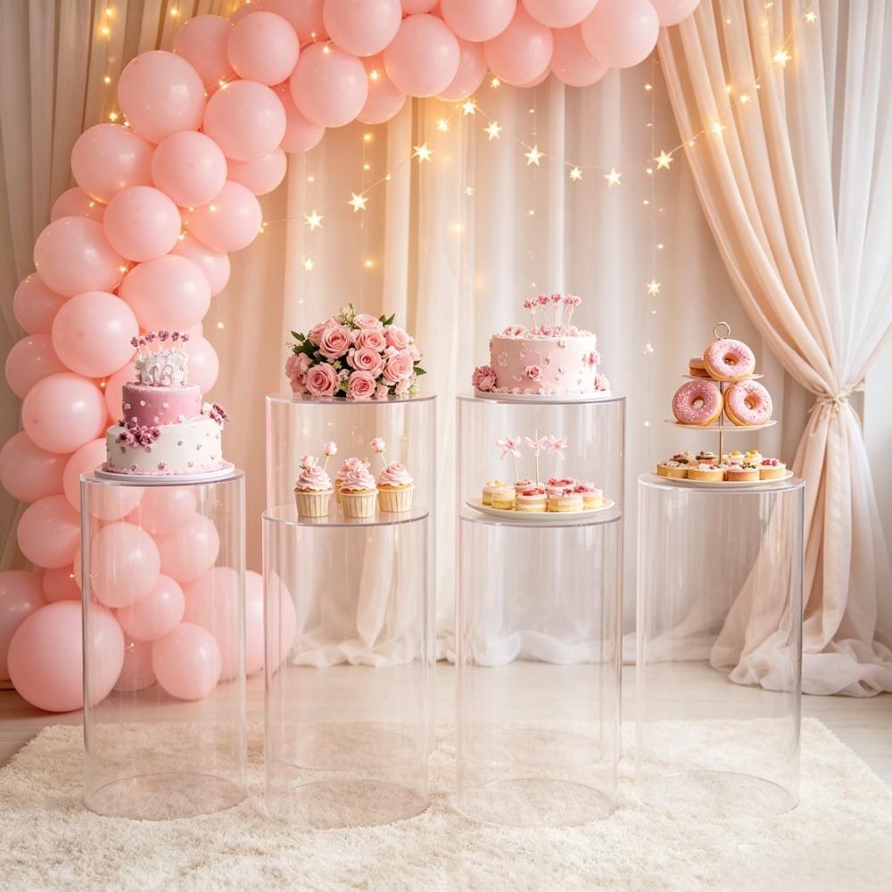 Набор из 3/5 белых цилиндричес – обзор и цена Event Party