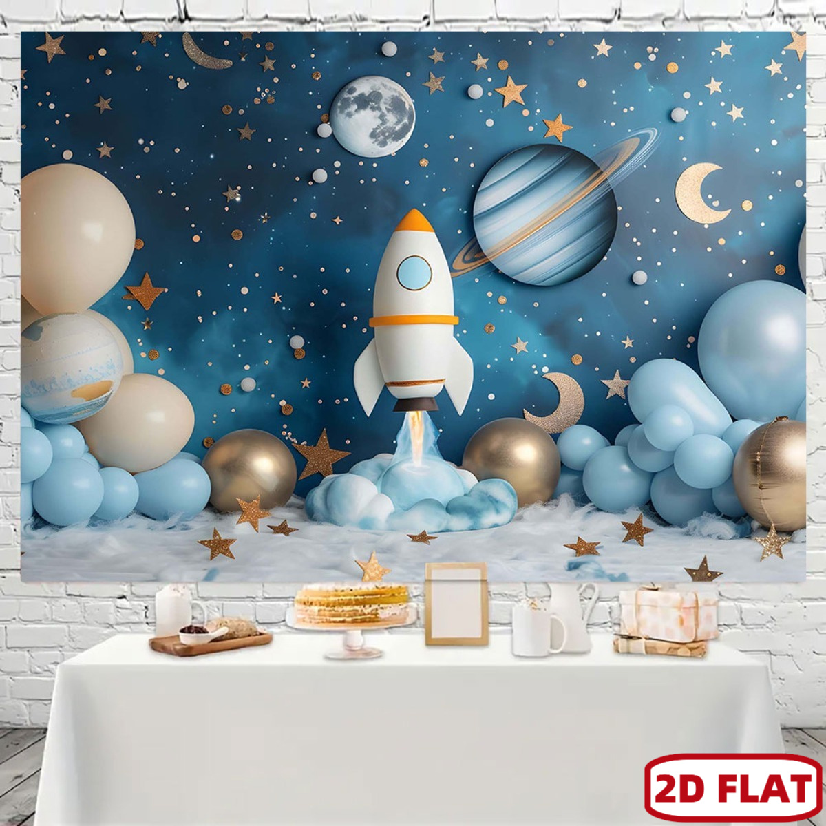 2D плоский 1 шт. космический т – обзор и цена Event Launch Party