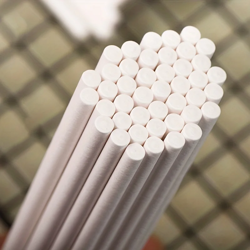 100 шт., одноразовые белые пал – обзор и цена Paper Straw Color