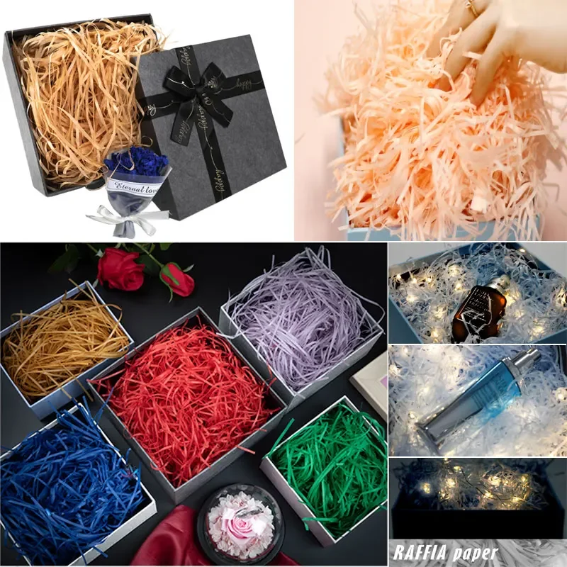 100 г рафия, красочные измельч – обзор и цена Paper Straw Color