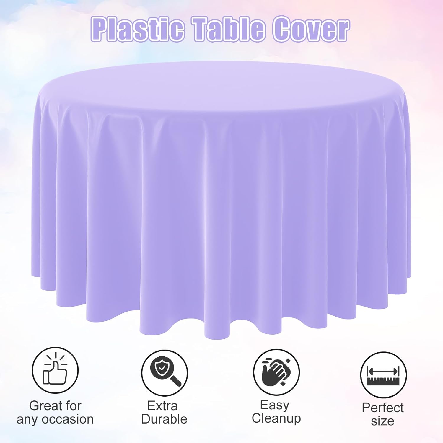 Одноразовая круглая однотонная – обзор и цена Table Cloth Disposable