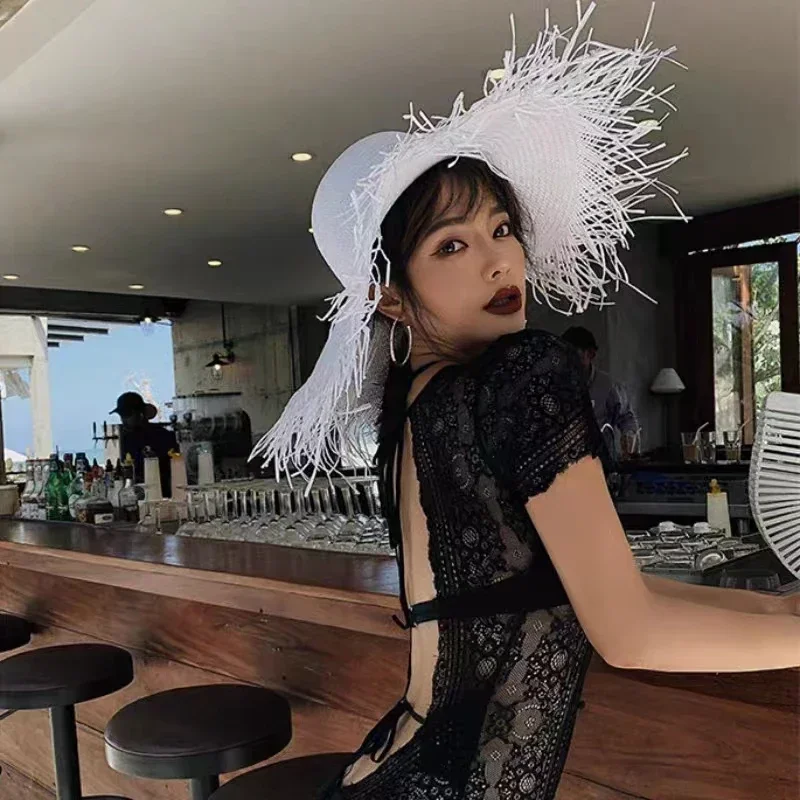 Новые летние однотонные солнце – обзор и цена Paper Straw Color