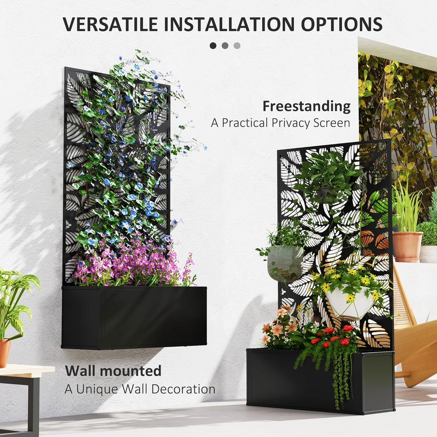 Металлическая приподнятая гряд – обзор и цена Flower Wall Panel