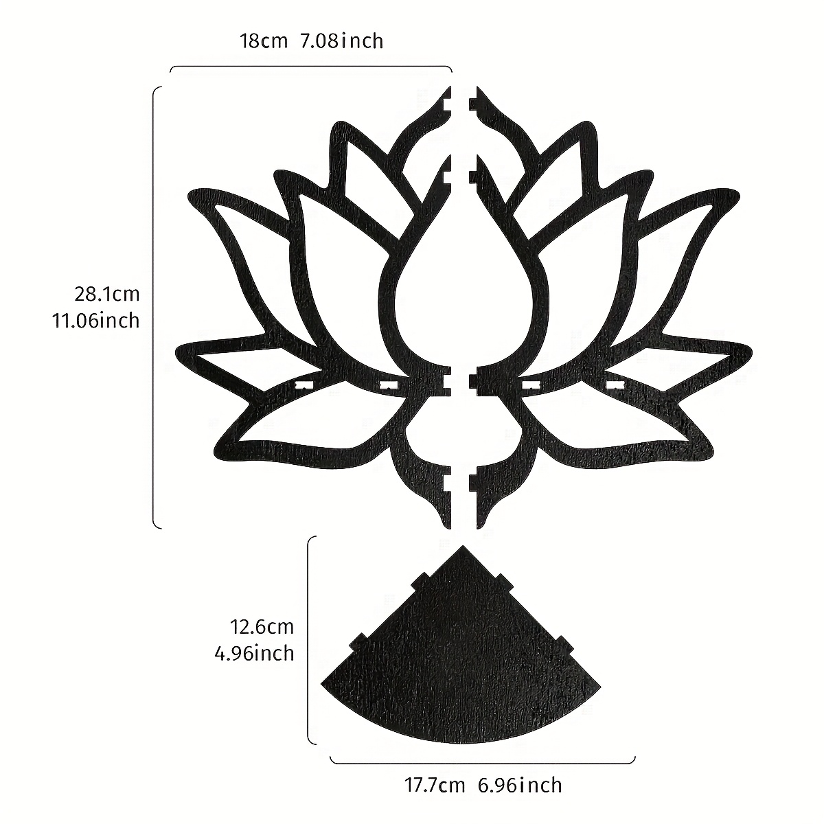 Угловая полка Lotus Corner, на – обзор и цена Flower Wall Panel